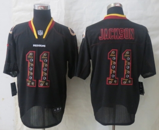 2014 Nike Washington Red Skins 11 Jackson Lights Out Black Elite Jerseys