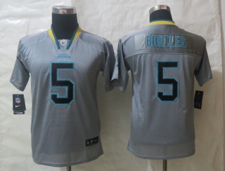 Youth 2014 Nike Jacksonville Jaguars 5 Bortles Lights Out Grey Elite Jerseys