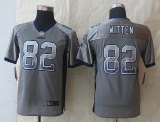 Youth 2014 New Nike Dallas cowboys 82 Witten Drift Fashion Grey Elite Jersey