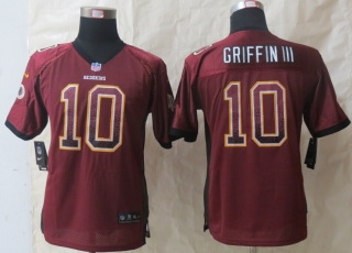 Youth 2014 New Nike Washington Red Skins 10 Griffin III Drift Fashion Red Elite Jerseys