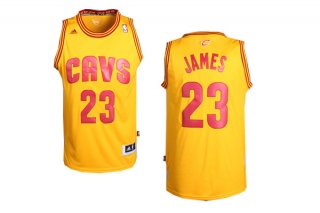 Nba Jerseys Cavs James 23# yellow-01