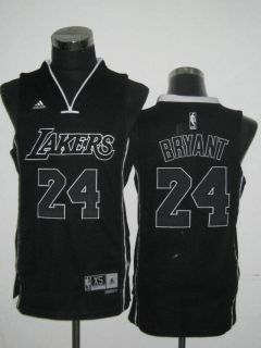 NBA Jerseys Laker 24# kobe bryant black-2
