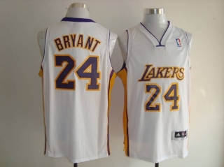 NBA Jerseys Laker 24#kobe bryant white-1