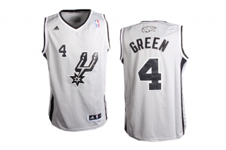 NBA jersey Spurs 4# green grey