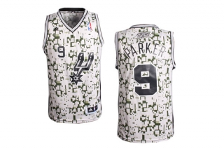 NBA jersey Spurs 9#Parker black-01