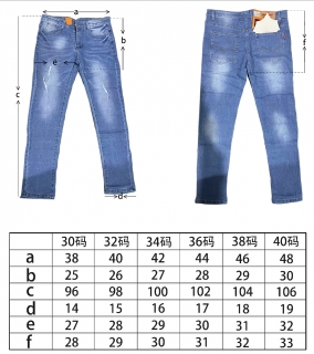 jean sizes