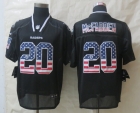 2014 New Nike Oakland Raiders 20 McFadden USA Flag Fashion Black Elite Jerseys