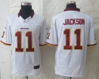 2014 New Nike Washington Red Skins 11 Jackson White Limited Jerseys