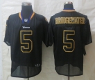 2014 Nike Minnesota Vikings 5 Bridgewater Lights Out Black Elite Jerseys