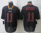 2014 Nike Washington Red Skins 11 Jackson Lights Out Black Elite Jerseys