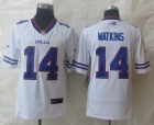 New Nike Buffalo Bills 14 Watkins White Limited Jerseys