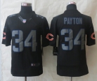 New Nike Chicago Bears 34 Payton Impact Limited Black Jerseys