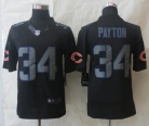 New Nike Chicago Bears 34 Payton Impact Limited Black Jerseys