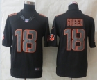 New Nike Cincinnati Bengals 18 Green Impact Limited Black Jerseys