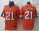 New Nike Cleveland Browns 21 Gilbert Orange Limited Jerseys