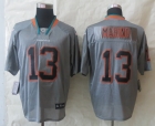 New Nike Miami Dolphins 13 Marino Lights Out Grey Elite Jerseys