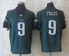 New Nike Philadelphia Eagles 9 Foles Green Elite Jerseys