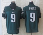 New Nike Philadelphia Eagles 9 Foles Green Elite Jerseys