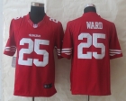 New Nike San Francisco 49ers 25 Ward Red Limited Jersey