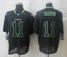 NEW Nike Seattle Seahawks 11 Harvin Lights Out Black Elite Jersey