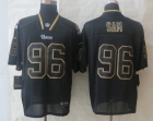 New Nike St.Louis Rams 96 Sam Lights Out Black Elite Jerseys