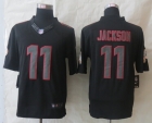 New Nike Washington Red Skins 11 Jackson Impact Limited Black Jerseys