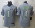 Nike Carolina Panthers 1 Newton Pro Bowl Grey Elite Jerseys