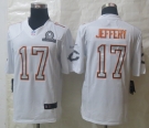 Nike Chicago Bears 17 Jeffery Pro Bowl White Elite Jerseys