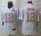 Nike Cleveland Browns 12 Gordon Pro Bowl White Elite Jerseys