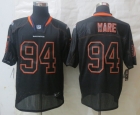 Nike Denver Broncos 94 Ware Lights Out Black Elite Jerseys