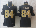 Nike New Orleans Saints 84 Stills Black Limited Jerseys