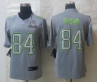 Nike Pittsburgh Steelers 84 Brown Pro Bowl Grey Elite Jerseys