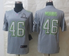 Nike Washington Redskins 46 Morris Pro Bowl Grey Elite Jerseys