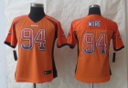 Women 2014 New Nike Denver Broncos 94 Ware Drift Fashion Orange Elite Jerseys