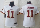 Women New Nike Washington Red Skins 11 Jackson White Limited Jerseys