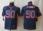 Youth 2014 New Nike Houston Texans 90 Clowney Drift Fashion Blue Elite Jerseys