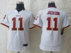 Youth New Nike Washington Red Skins 11 Jackson White Limited Jerseys