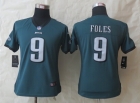 Women New Nike Philadelphia Eagles 9 Foles Green Limited Jerseys