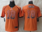 Youth 2014 New Nike Cincinnati Bengals 18 Green Drift Fashion Orange Elite Jerseys