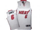 KIDS Jerseys Heat James 6# white