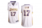 NBA Jerseys Laker 17# LIN white