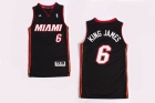 NBA Jerseys Heat 6# James black-04