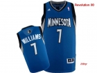 NBA jerseys Minnesota timberwolve 7# williams blue-01