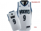 NBA jerseys Minnesota timberwolve 9# RUBIO white-01