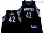 NBA jerseys Minnesota timberwolve 42#  LOVE Black