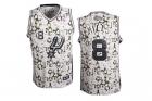 NBA jersey Spurs 8# Mills black-02